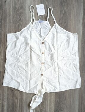Blueming Women's Cami Button Down Top Size 2XL